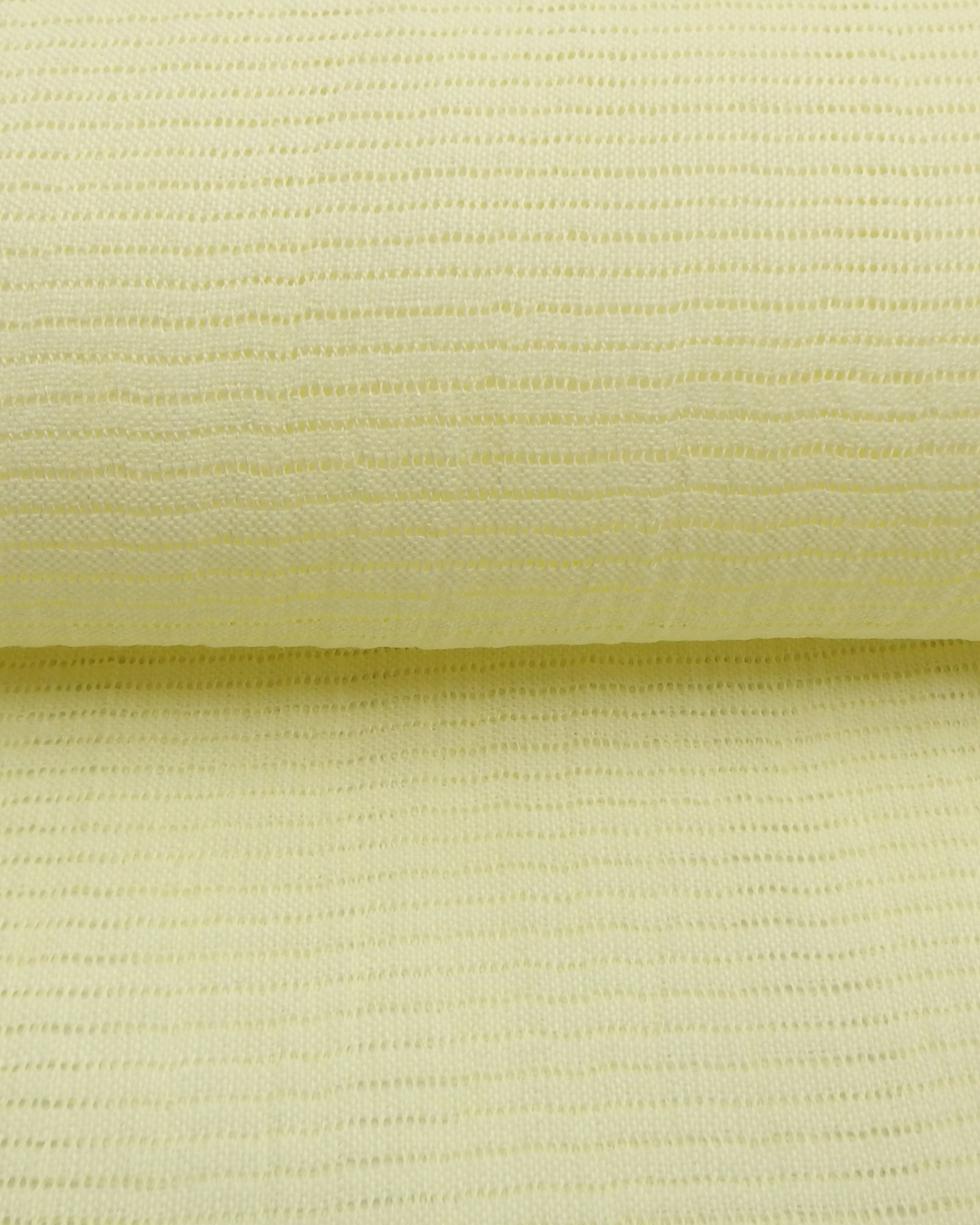 衿秀 麻絽 夏帯揚げ 淡黄 無地 ＜即日発送可＞の画像