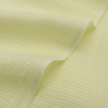 衿秀 麻絽 夏帯揚げ 淡黄 無地 ＜即日発送可＞の画像