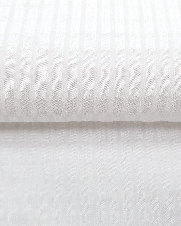 千成堂着物店 帯揚げ「白 × 格子・経撚り絽ちりめん 」 夏帯揚げ ＜即日発送可＞ の画像