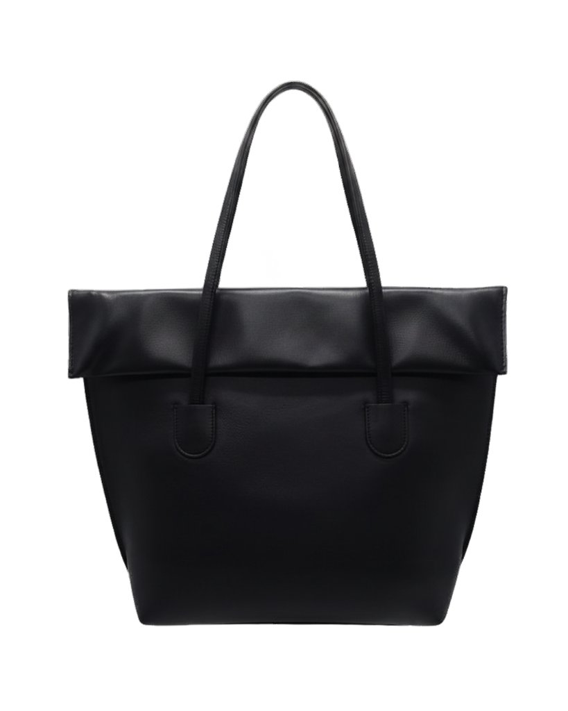 ＜6月24日 21:00発売〜＞ JUNYA WARASHINA (ジュンヤ・ワラシナ)「Museum Bag（ミュージアム・バッグ）」ハンドバッグ 黒 ラムレザーの画像