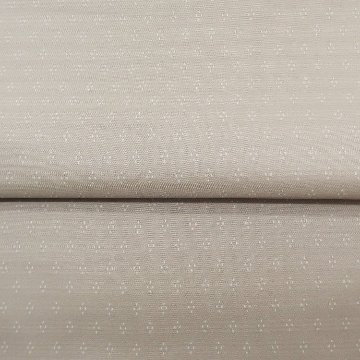 京都西陣の機屋×千成堂着物店「点描」正絹・二部式の雨コート 兼 ちりよけ M・Lサイズ 白茶＜仕立て上がり・即日発送可＞の画像