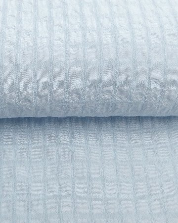 千成堂着物店 一点もの帯揚げ「月白 × 格子・経撚り絽ちりめん 」 夏帯揚げ ＜即日発送可＞ の画像