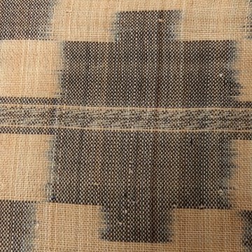 喜如嘉の芭蕉布 「ジンダマー藍コーザー」 九寸名古屋帯 藍 夏帯＜自然布＞＜お仕立て代込＞の画像