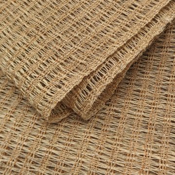出羽の織座「草布帯 変り捩り織」しな・藤・いらくさの手績み糸 八寸名古屋帯 夏帯〜単衣帯＜自然布＞＜お仕立て代込＞の画像