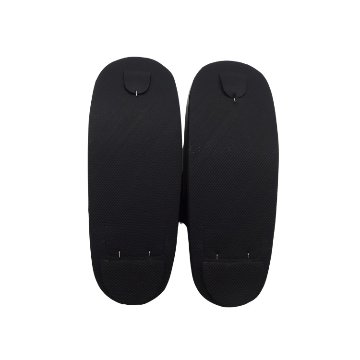 千成堂着物店 「網代彫り×舟形下駄 黒（カシュー漆）」× 真田紐 白地と黒に白ライン鼻緒 Mサイズ 舟形の画像