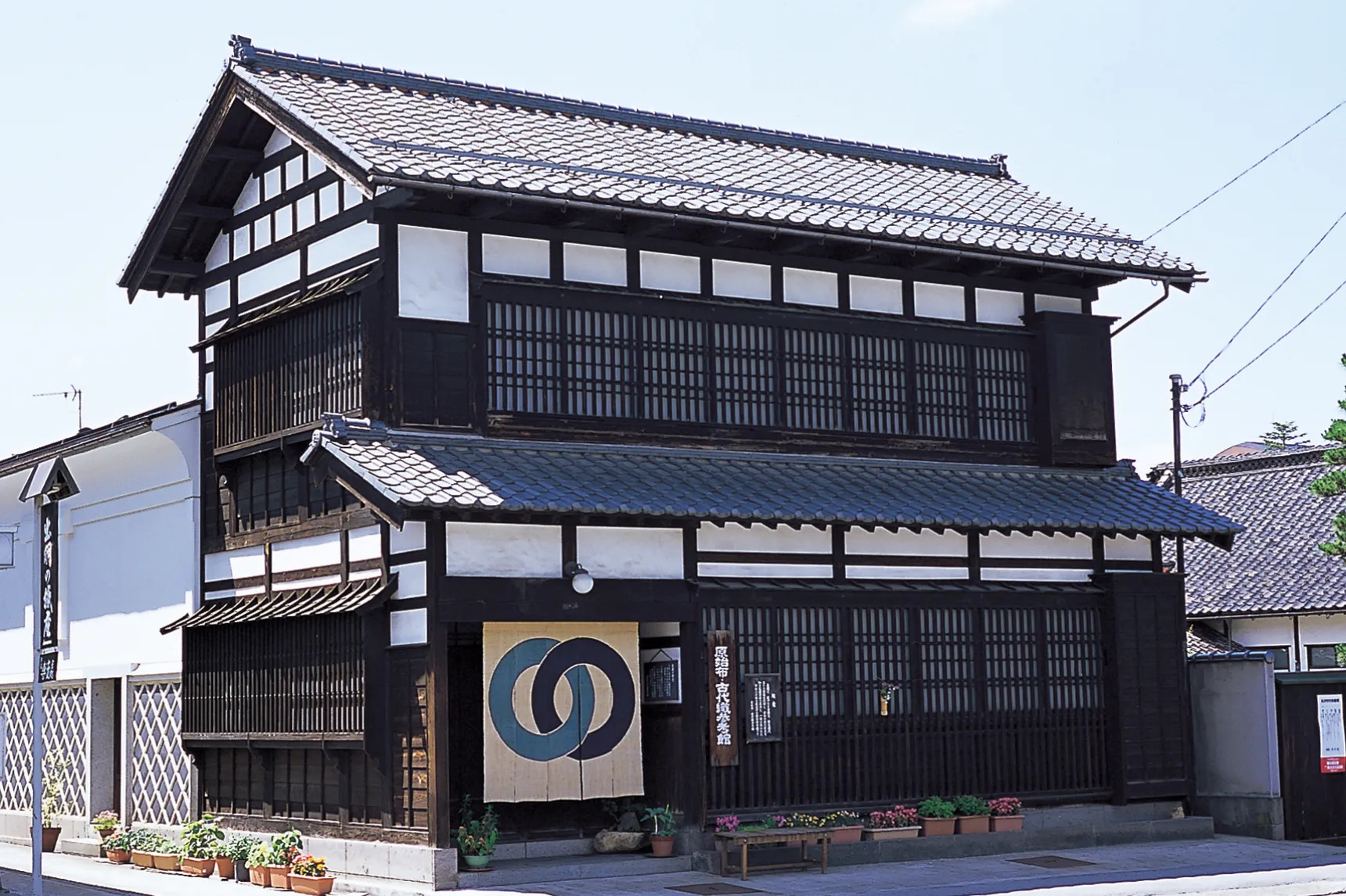 ＜8/19 21時〜発売＞出羽の織座 半幅帯「綿紙布帯・広幅」藍色＜お仕立て代込＞の画像