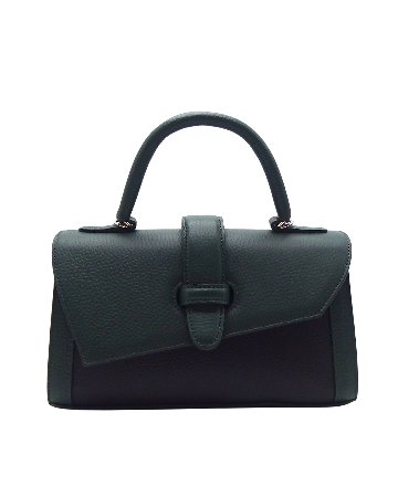 ＜9/3 21:00〜発売＞SHOJIFUJITA（ショウジフジタ）「DANCER5 横長 シュリンク / グリーン×ブラック」 ハンドバッグ の画像