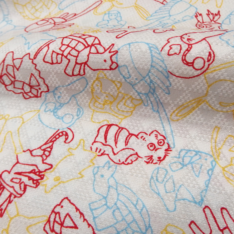 和小物さくら 帯揚げ 十二支モチーフ 胡粉色＜即日発送可＞の画像