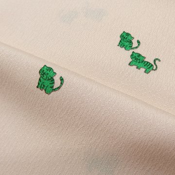 和小物さくら 帯揚げ トラモチーフ 灰桜＜即日発送可＞の画像