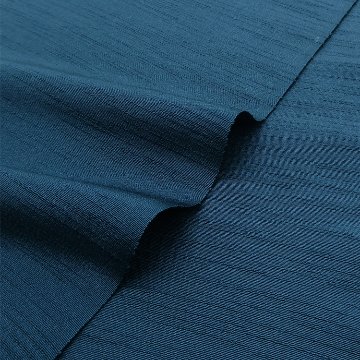 千成堂着物店 一点もの帯揚げ 「藍色 × 紬糸入り」  ＜即日発送可＞ の画像