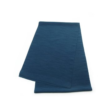 千成堂着物店 一点もの帯揚げ 「藍色 × 紬糸入り」  ＜即日発送可＞ の画像