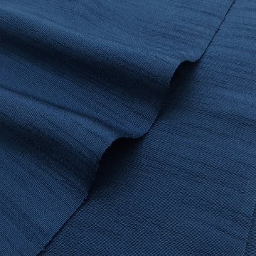 千成堂着物店 一点もの帯揚げ 「紺藍 × 紬糸入り」  ＜即日発送可＞ の画像