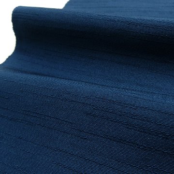 千成堂着物店 一点もの帯揚げ 「紺藍 × 紬糸入り」  ＜即日発送可＞ の画像