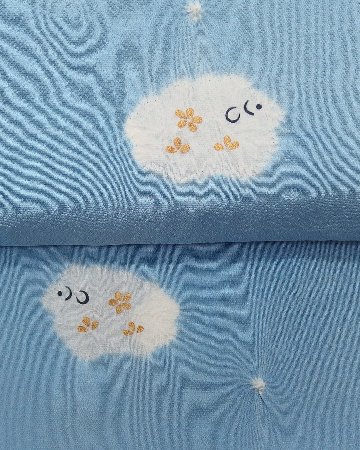 衿秀 帯揚げ 絞りの羊 空色  ＜即日発送可＞の画像