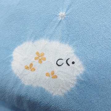 衿秀 帯揚げ 絞りの羊 空色  ＜即日発送可＞の画像