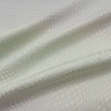衿秀 大判ストール（ショール）変り織り 白梅鼠から白緑  ＜即日発送可＞の画像