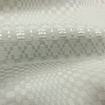 衿秀 大判ストール（ショール）変り織り 白梅鼠から白緑  ＜即日発送可＞の画像
