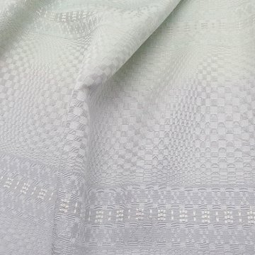 衿秀 大判ストール（ショール）変り織り 白梅鼠から白緑  ＜即日発送可＞の画像