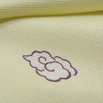 成謙 「瑞雲・広幅 千成堂別注」飛び柄小紋 着尺 女郎花色＜お仕立て代込＞の画像