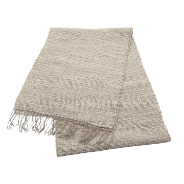 ＜10/17 21:00～発売＞Kameli apartment（カメリ アパートメント）「エクリュ」手織りマフラー（ショール）リネン×ウール＜即日発送可＞の画像