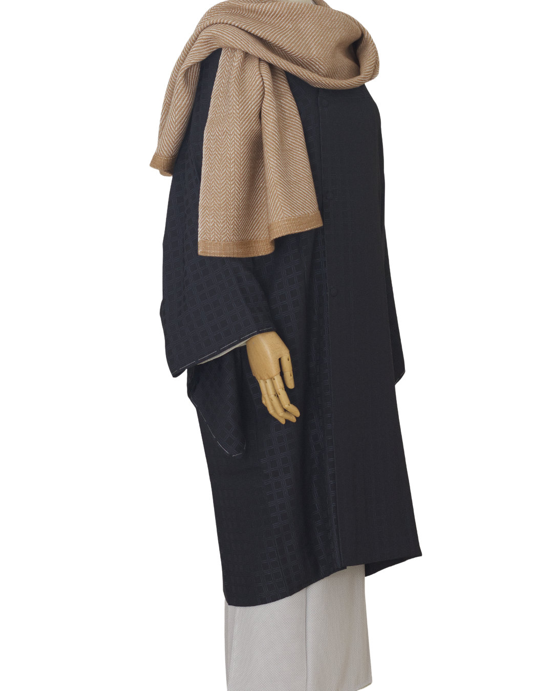 ＜10/17 21:00～発売＞Kameli apartment（カメリ アパートメント）「ベージュ」手織り大判ストール（ショール）リネン×ウール＜即日発送可＞の画像