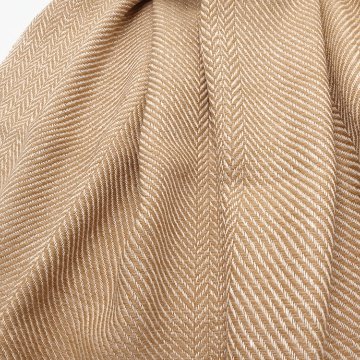 ＜10/17 21:00～発売＞Kameli apartment（カメリ アパートメント）「ベージュ」手織り大判ストール（ショール）リネン×ウール＜即日発送可＞の画像
