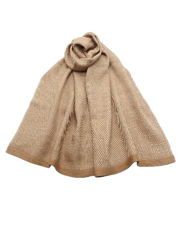＜10/17 21:00～発売＞Kameli apartment（カメリ アパートメント）「ベージュ」手織り大判ストール（ショール）リネン×ウール＜即日発送可＞の画像
