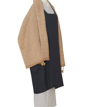 ＜10/17 21:00～発売＞Kameli apartment（カメリ アパートメント）「ベージュ」手織り大判ストール（ショール）リネン×ウール＜即日発送可＞の画像
