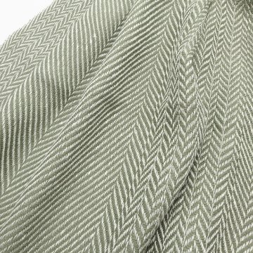＜10/17 21:00～発売＞Kameli apartment（カメリ アパートメント）「グリーン」手織り大判ストール（ショール）リネン×ウール＜即日発送可＞の画像