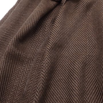 ＜10/17 21:00～発売＞Kameli apartment（カメリ アパートメント）「ブラウン」手織り大判ストール（ショール）アルパカ×リネン＜即日発送可＞の画像