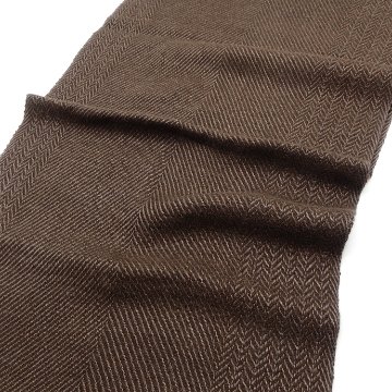 ＜10/17 21:00～発売＞Kameli apartment（カメリ アパートメント）「ブラウン」手織り大判ストール（ショール）アルパカ×リネン＜即日発送可＞の画像