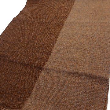 ＜10/17 21:00～発売＞Kameli apartment（カメリ アパートメント）「黒茶×グレー」手織り大判ストール（ショール）アルパカ×リネン＜即日発送可＞の画像