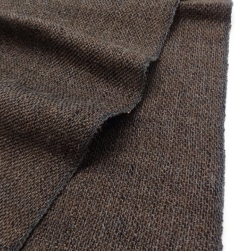 ＜10/17 21:00～発売＞Kameli apartment（カメリ アパートメント）「薄茶×グレー×黒」手織り大判ストール（ショール）アルパカ×リネン＜即日発送可＞の画像