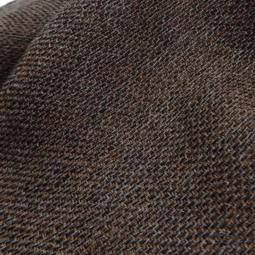 ＜10/17 21:00～発売＞Kameli apartment（カメリ アパートメント）「薄茶×グレー×黒」手織り大判ストール（ショール）アルパカ×リネン＜即日発送可＞の画像