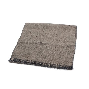 ＜10/17 21:00～発売＞Kameli apartment（カメリ アパートメント）「グレーベージュ」手織り大判ストール（ショール）アルパカ×リネン＜即日発送可＞の画像