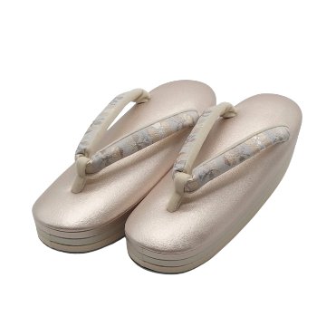 ＜10/24 21:00～発売＞千成堂着物店「練」段重ね草履 Lサイズ ＜即日発送可＞の画像