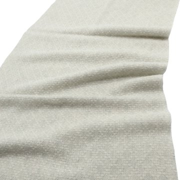 ＜10/28 21:00～発売＞ニシカワアツコ（織布gecko）「手織りのカシミヤストール（ショール）」 緑みのライトグレーの画像