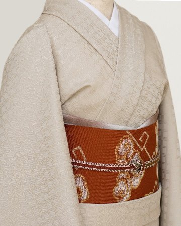 渡敬×平田組紐 帯締め 綾竹経巻遊玄染 樺茶色に藍海松茶と江戸茶 ＜即日発送可＞の画像