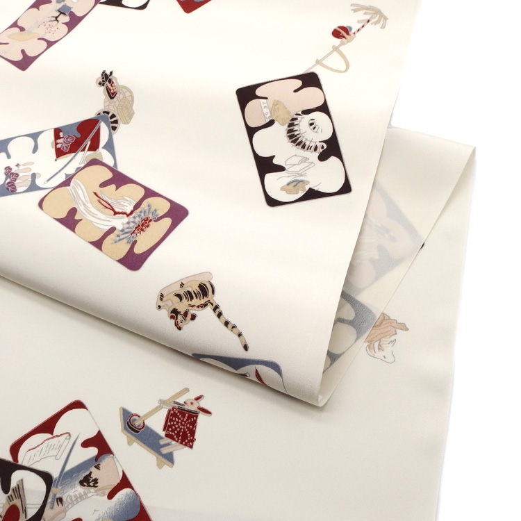 ＜お仕立て代込＞長襦袢 大入袋 坪金 春江ちりめん 白練の画像