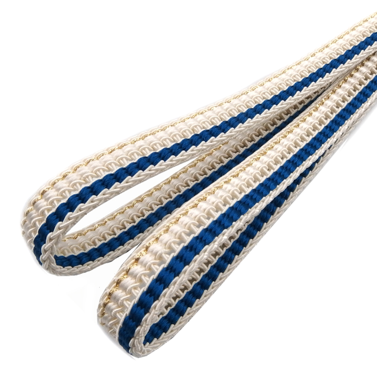 渡敬 夏帯締め 平源氏レース片金 白よごしに納戸色 ＜即日発送可＞の画像