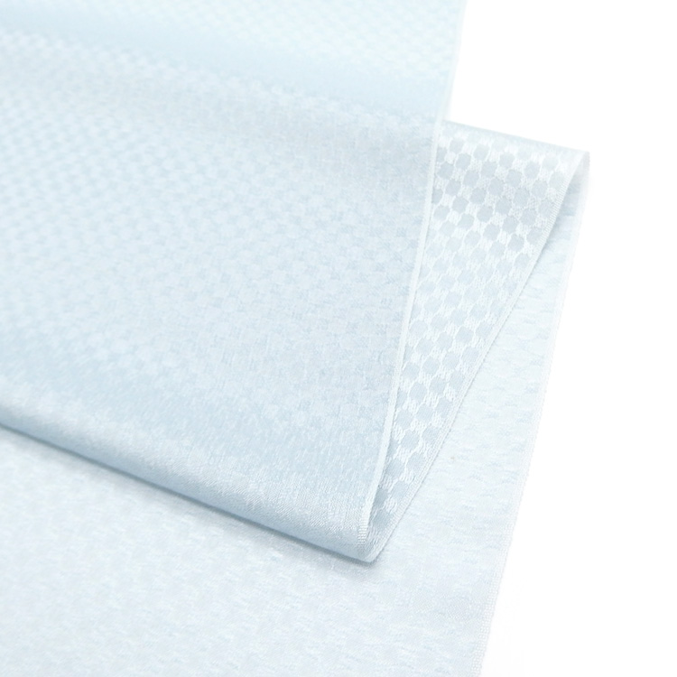 <お仕立て代込>勝山さと子 「おぼろ市松」 羽尺 3シーズンコート ちりよけ 道中着に / ダスティブルー（ニュアンスのある水色系）の画像