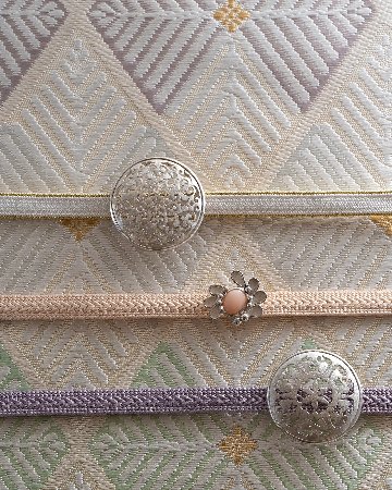 渡敬 帯締め 三分紐 綾竹無地 薄香 ＜即日発送可＞の画像