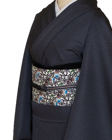 衿秀 帯締め 畝打組 藍鼠に桜鼠と白藍 ＜即日発送可＞の画像