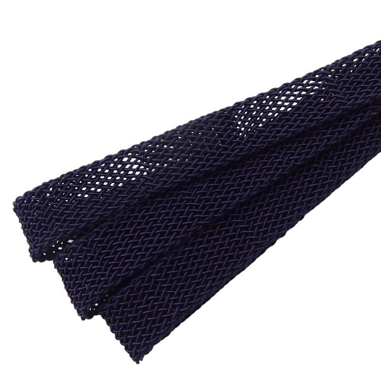 和小物さくら 夏帯締め レース三分紐 深紫 ＜即日発送可＞の画像