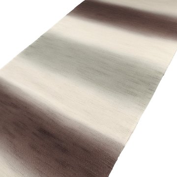 和小物さくら 「横段暈し 千成堂別注」 紬の帯揚げ 焦げ茶と柳茶 ＜即日発送可＞画像