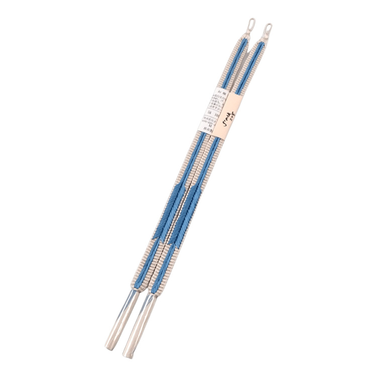 和小物さくら 羽織紐 矢羽根 生成色に花浅葱＜即日発送可＞の画像