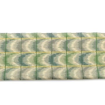 ＜お仕立て代込＞田中麻季 「草萌」 第91回国展 奨励賞受賞作品 九寸名古屋帯 生成色に水浅葱画像