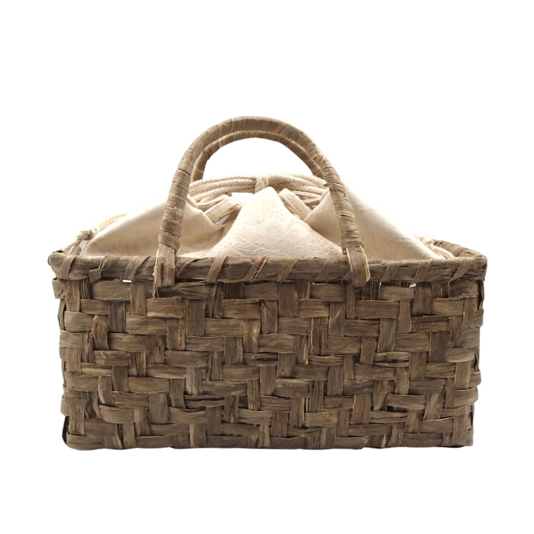 SOSAKUBAG(奥村草作) 「楮細工のバッグ 千成堂別注」 蓬染（グレー系）の画像