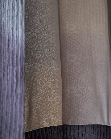 千成堂着物店 「総絞り（杢目・斜め）」 羽織 紫の濃淡＜仕立て上がり品・即日発送可＞の画像