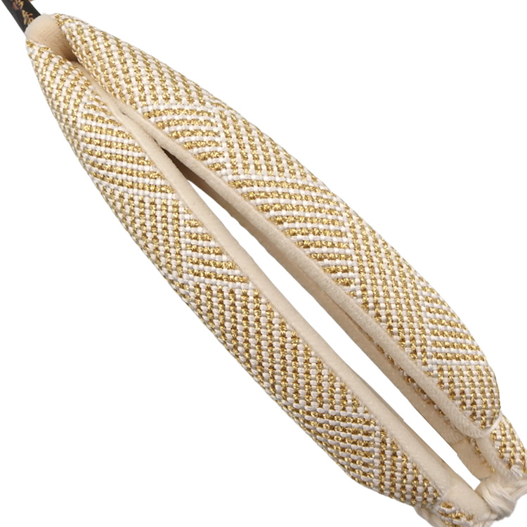 衿秀 鼻緒 組紐 白よごしと金糸の画像